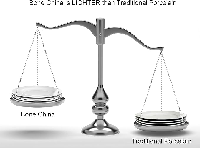 Bone China 20 Piece Dinnerware Set, Service for 4, White, Microwave Safe, Dishwasher Safe,Chip Resistant, Translucent, Elegant giftware, Dish set, For, Essential Home, Everyday Living, Kitchen Set