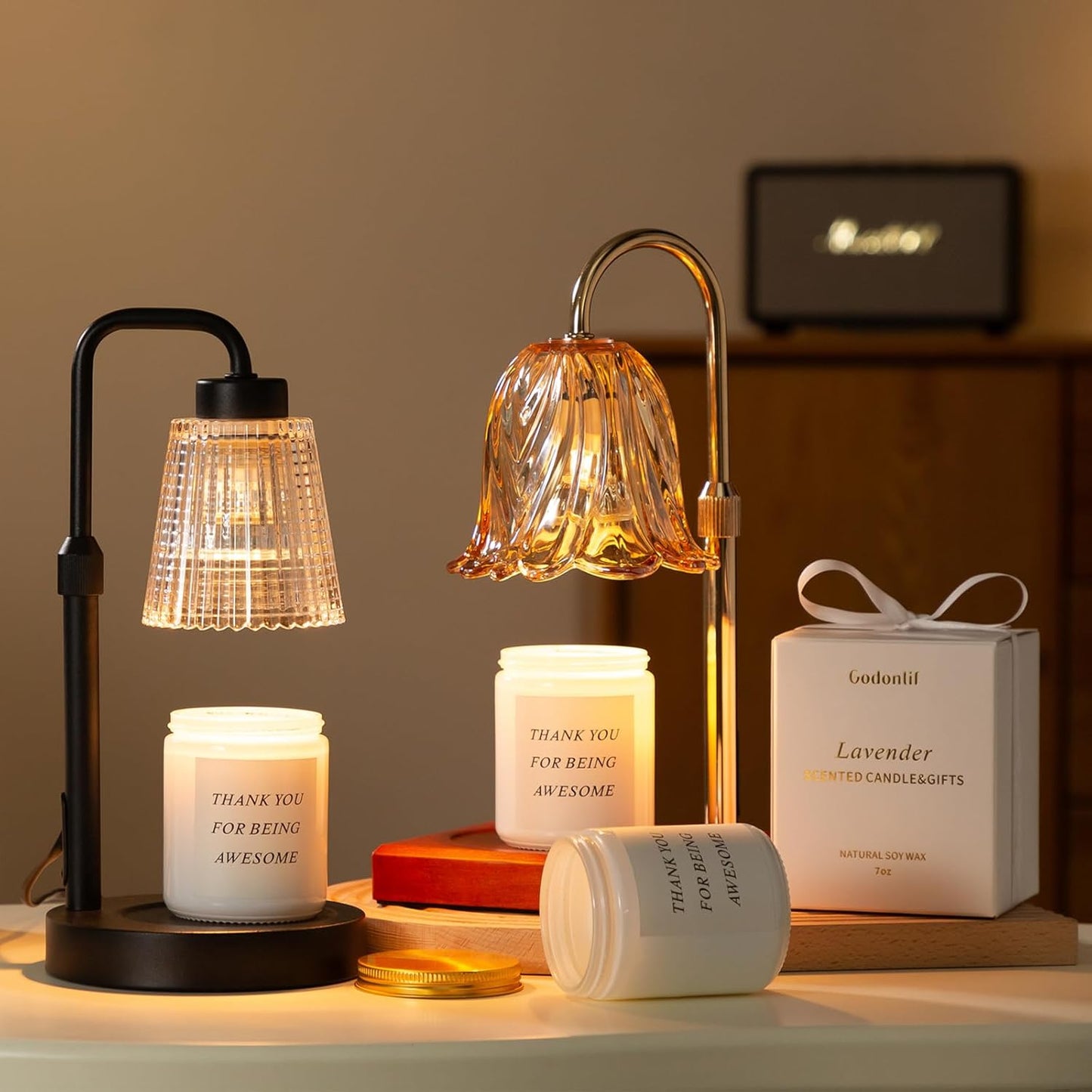 Dimmable Candle Warmer Lamp with Timer