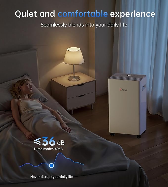 1500 Sq. Ft Dehumidifiers for Home, 30 Pints dehumidifier for Basement with drain hose,Smart APP control, 1.6L Tank,24H Timer,Intelligent Humidity Control,Ideal for Bedroom,Bathroom & RV
