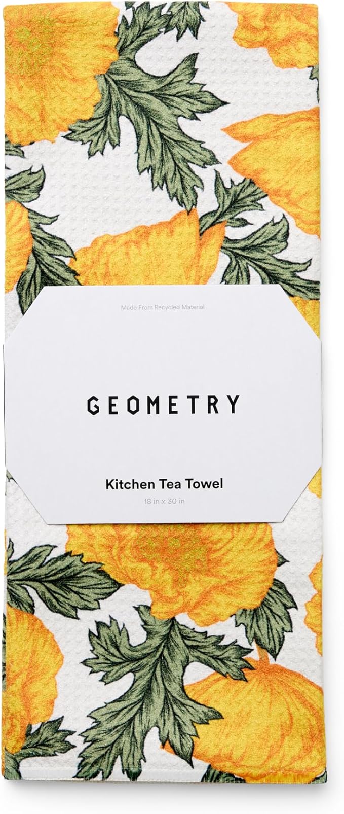 Tea Towels – Spring & Summer Collection – Quick-Dry, Ultra-Absorbent, Reusable Microfiber Kitchen Towels for Drying & Cleaning - Field of Gold - 1 Pack