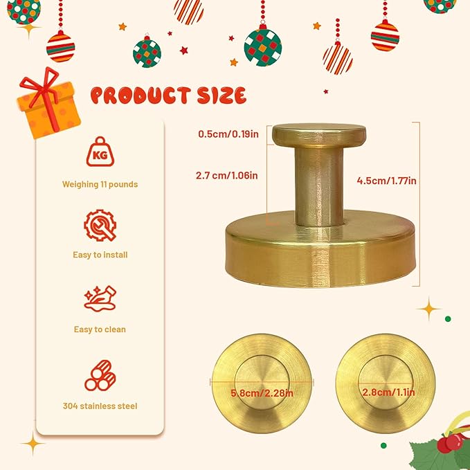 Suction Cup Hooks, Suction Cup Hooks for Shower,Removable Towel Hooks for Bathroom Window Glass Door Wall, Bath Robe Looafh Wreath Hook for Hanging (Gold)