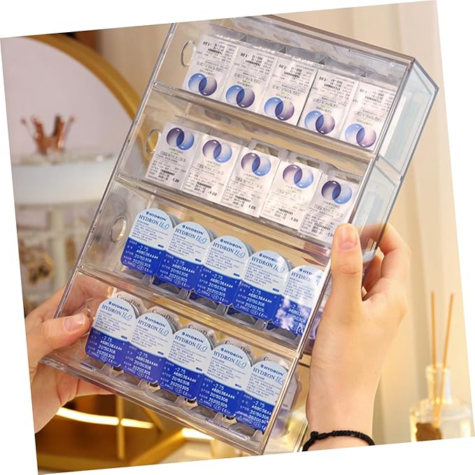 Acrylic Makeup Organizer Multi-compartment Storage Dresser Vanity Hair Accessory Home Storage
