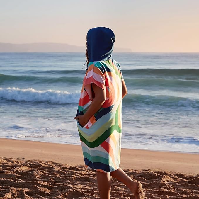 Dock & Bay Adult Poncho - Hooded Towel with Deep Pockets, Changing Robe - Quick Dry - Compact, Lightweight - Includes Bag