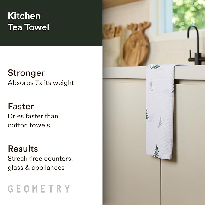 Christmas Kitchen Towels - Quick Dry Microfiber Cloth Dish Towels for Kitchen Drying - Premium Quick Dry Towel - Evermont