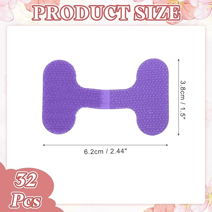 PATIKIL 2.4 x 1.5 Inch Cable Labels, 32 Pcs Electronic Cable Identification Tags Nylon Write on Wire Labels Oval Cord Tags Labeling for Electronics Management Organization, Purple