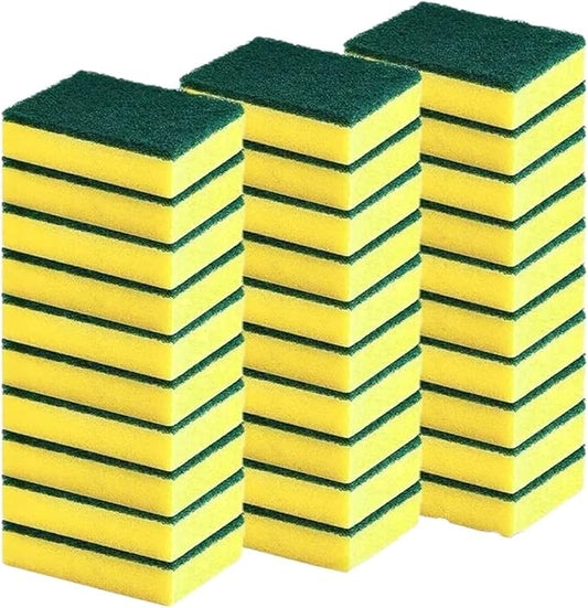 30Pcs Kitchen Dishwashing Soft Sponge Absorbent Clean Removing Kits Household