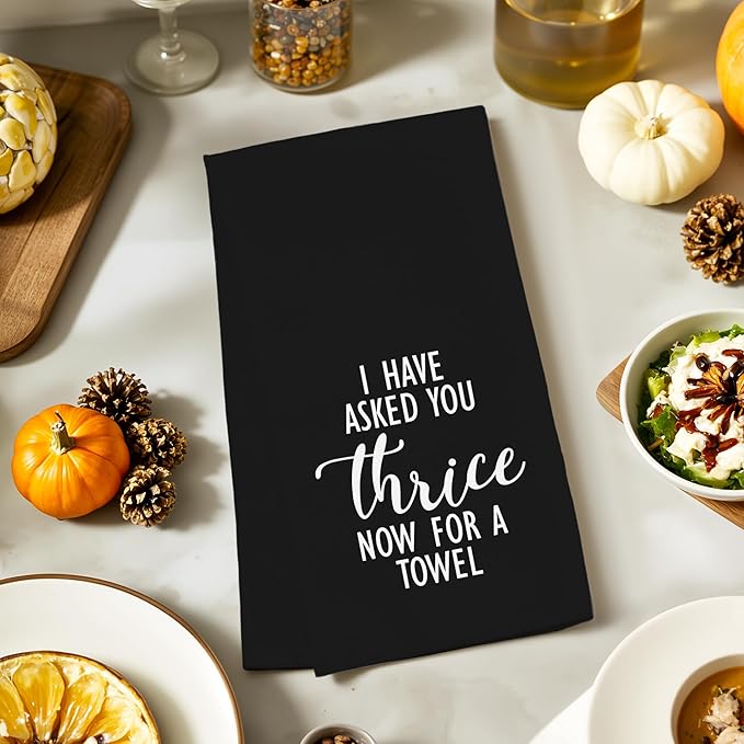 Funny Towels Gifts, Fold in The Cheese Simple Towels for Kitchen Bathroom Decor (16x24 inches)