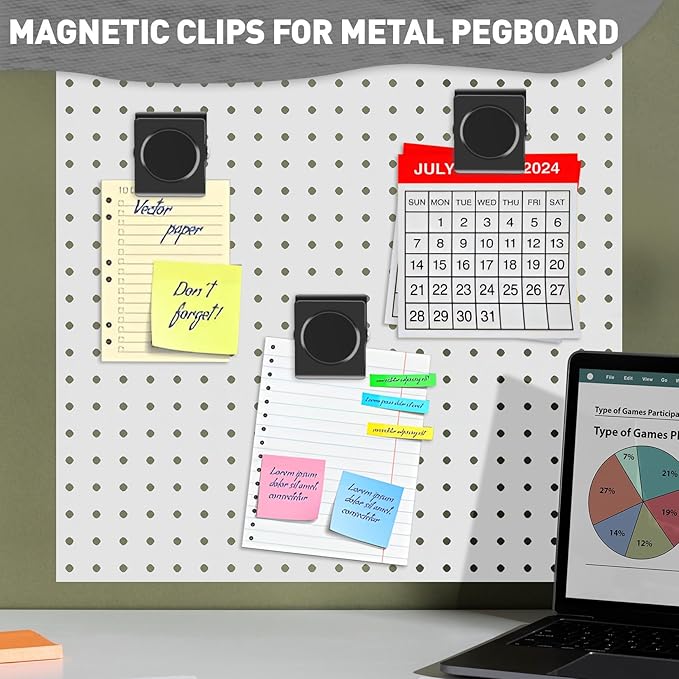 Grtard Strong Magnetic Clips, 2.2 Inch Extra Large Magnetic Clips Heavy Duty, 2Pack Magnet Clip for Fridge, Clip Magnets for Refrigerator, Whiteboard, Classroom, Kitchen, Office Organizer (Black)