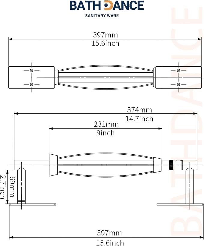 Paper Towel Holder Under Cabinet Paper Towel Holder Wall Mount, Single Hand Operable with Damping Effect,Adhesive Stainless Steel for Kitchen Bathroom Commercial (Black)