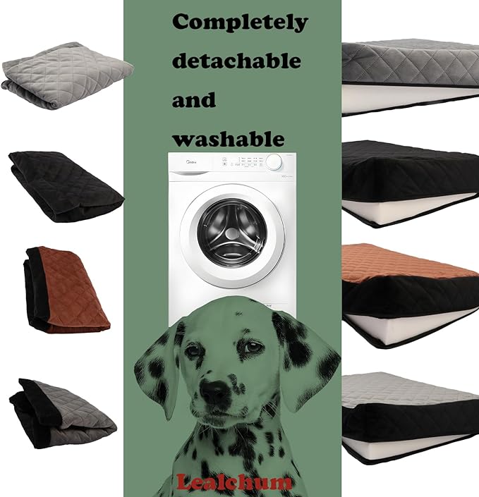 Dog Car Seat for Medium/Large Dogs,2 Clip-On Safety Leashs for 2 Small Dogs,Removable and Washable Comfy Pet Car Seat,Easy to Install and Clean (Beige, Large)