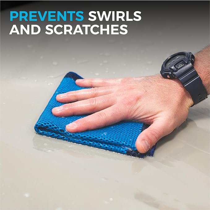 The Rag Company - Ultra Clay Towel - Clay Bar Results in Minutes, Smooth Paint Fast, Enhance Gloss & Wax Bond (12"x12")