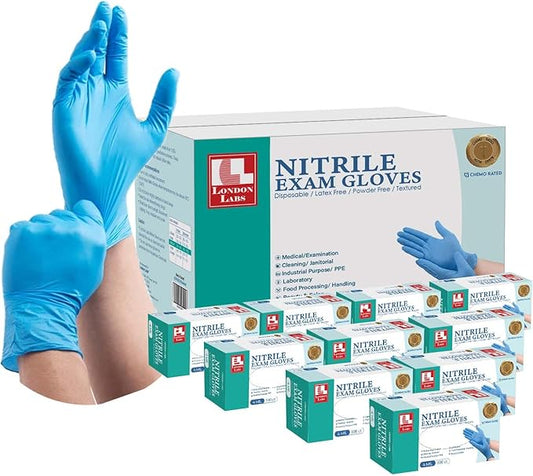 Nitrile Exam Gloves, 4 Mil Thick Chemo-Rated Disposable Gloves, Latex-Free & Powder-Free