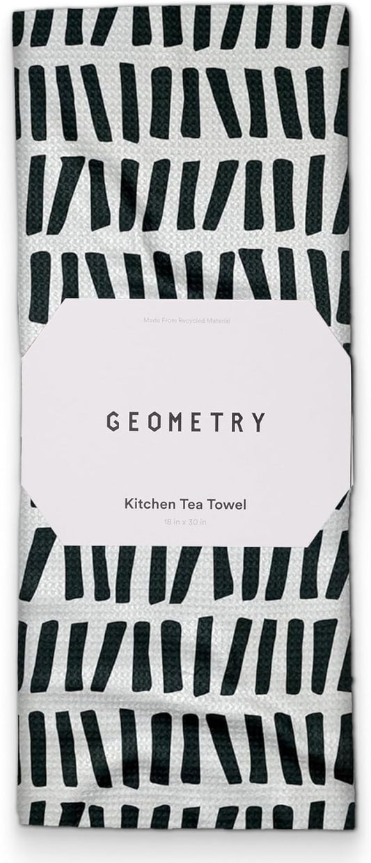 Kitchen Tea Towels - Quick Dry Microfiber Dish Towels for Kitchen All Lined Up, 18" x 30" 1 Pack