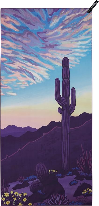 Personal Ultralight Microfiber Camping and Travel Towel, Desert Aire Print, Body