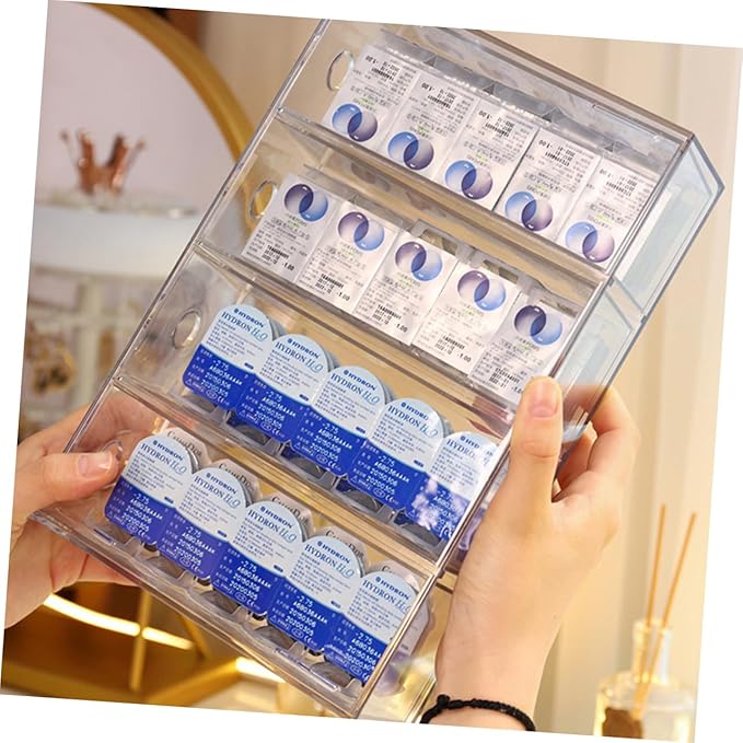 Cosmetics Organizer Acrylic Makeup Box Sections Lipstick Holders Vanity Organizer Storage for Beauty Products