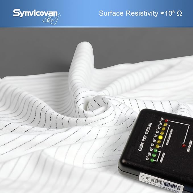 Anti-Static Microfiber Wipes 9"x9"(50 Pcs,Class 100, 200GSM) Lint Free Cloths Reusable Special ESD protection design is suitable for protecting sensitive electronic components and tools