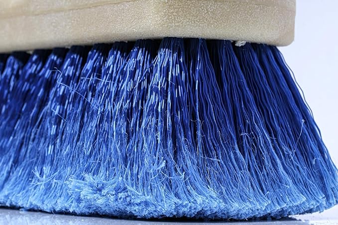 Guttermaster GM-215-8 Blue 8 Inch Oblong Medium Soft Flow Through Brush with Flagged Ends for RV's and Larger Vehicles