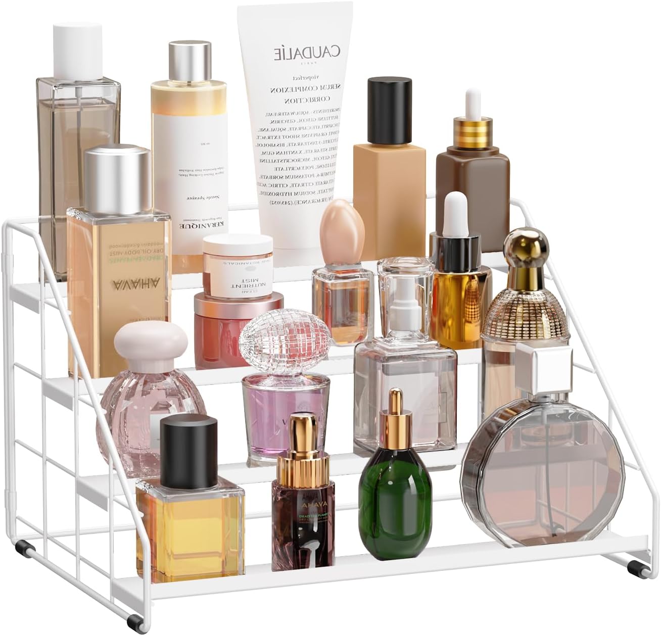 4-Tier Adjustable Spice Rack Organizer for Cabinet & Pantry — Space-Saving Tiered Shelf | Nestify
