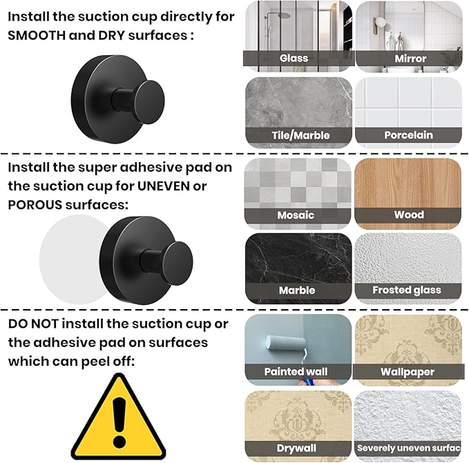 Vacuum Suction Cup Hooks for Shower 4 Pack, Heavy Duty Aluminum Alloy Towel Hooks for Bathroom Kitchen Glass Tile Mirror Wall No Drill Removable Robe Loofah Coat Suction Hooks Hanging-Blue