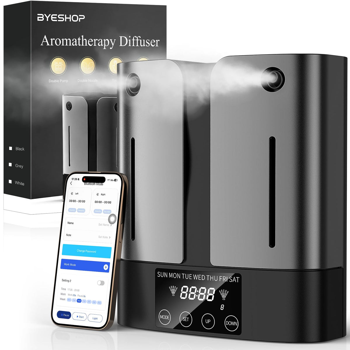 Cordless Waterless Aroma Diffuser Mini Portable Essential Oil Nebulizer Aromatherapy Fragrance Machine
