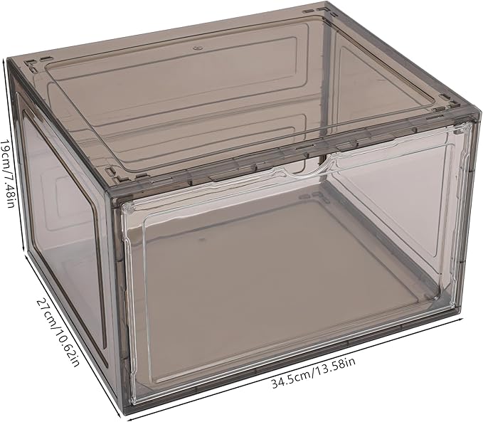 Shoe Showcase,Acrylic Shoe Display Case,Shoe Box,Shoe Boxes Stackable,Sneaker Display Case,Shoe Collection Display,Large Shoe Storage Boxes Organizers for Closet,Drawer Organize Unit,for Clothes