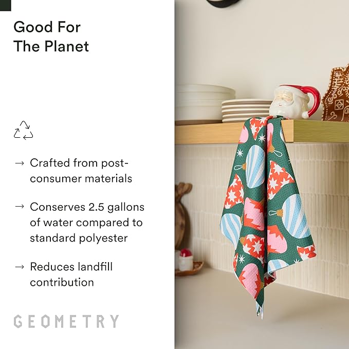 Christmas Kitchen Towels - Quick Dry Microfiber Cloth Dish Towels for Kitchen Drying - Premium Quick Dry Towel - Ornamenta