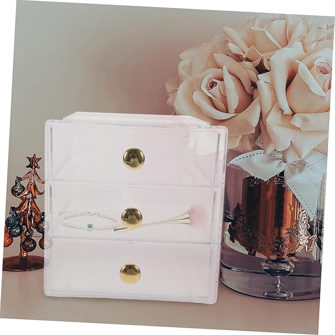 Veemoon Organizer Box Storage Bin for Bathroom Cosmetics Jewelry Office Supplies