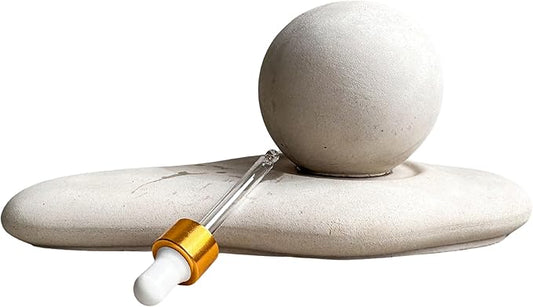 Concrete Essential Oil Diffuser, Aromatherapy Sphere, Passive Dome Diffuser, Cement Decor, Fragrance Air Freshener, Cement Diffusing Stone