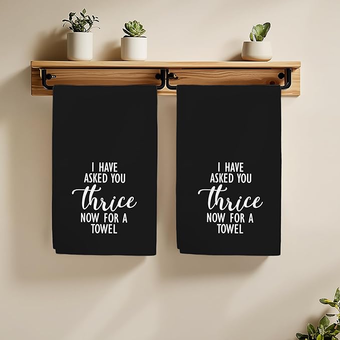 Funny Towels Gifts, Fold in The Cheese Simple Towels for Kitchen Bathroom Decor (16x24 inches)