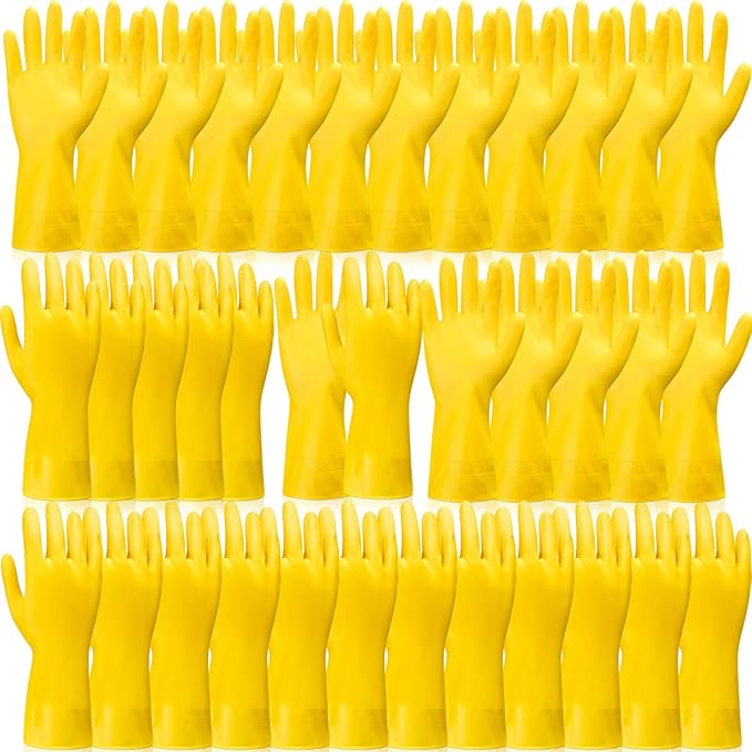 Rubber Reusable Gloves Long Household Dishwashing Gloves Kitchen Cleaning for Dishes Clean Gardening