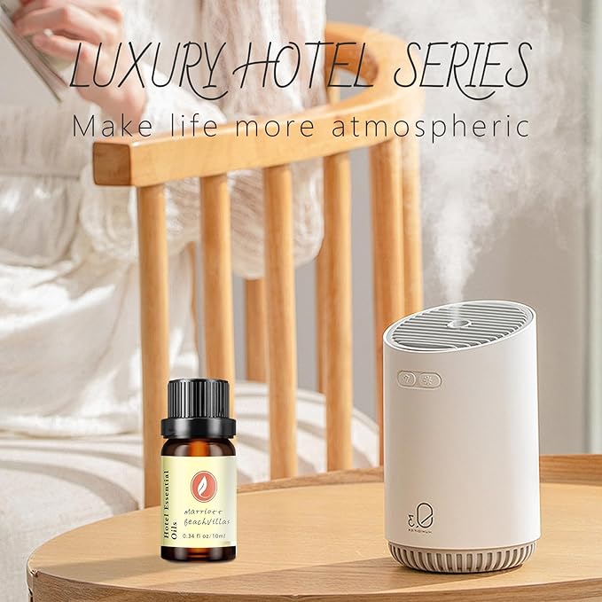 Hotel Diffuser Oil Gift Set - Inspired by The Most Popular 5-Star Hotel Scents - 10 mL, 0.34 fl oz Fragrance Oil Set - My Way, Westin White Tea and Other Luxury Hotel Scents
