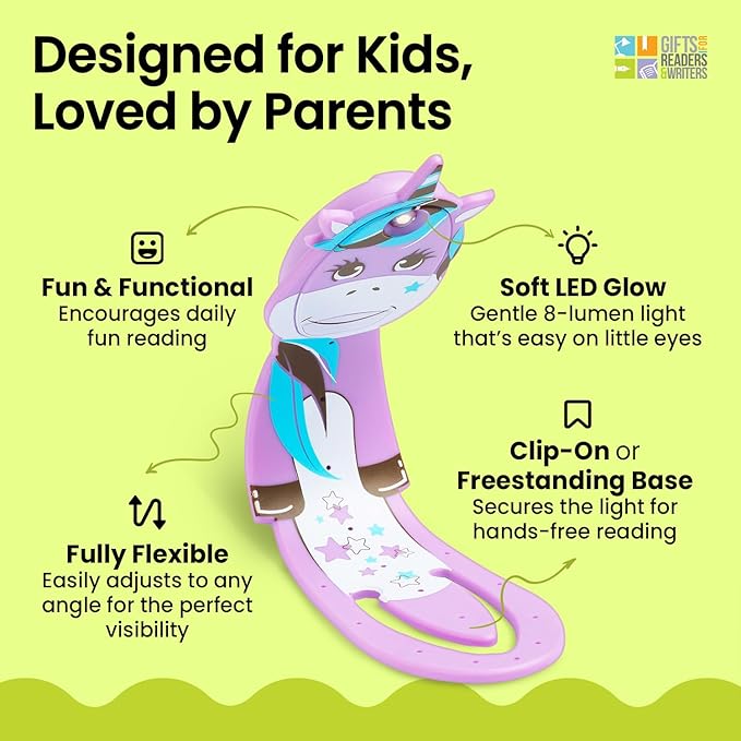 Flexilight Pal Reading Light 2 in 1 Bookmark Book Light LED Clip On Reading Lamp Children and Adult Book Torch Book Accessories Gift for Readers