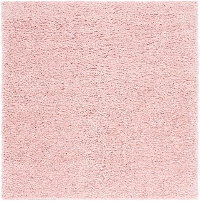 SAFAVIEH Lindsay Shag Collection Area Rug - 5'3" x 7'6", Pink, Contemporary Design, Ideal for High Traffic Areas in Living Room, Bedroom & Dining Room (LNS560U-5)