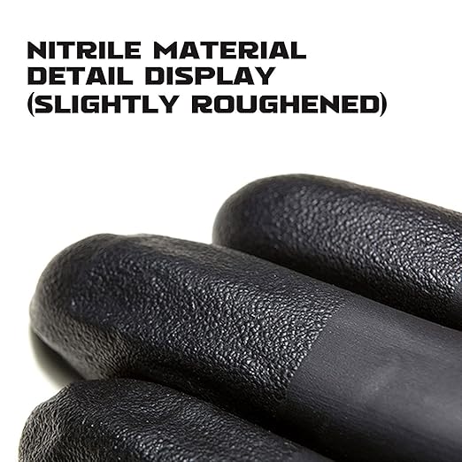 GMG SINCE1988 Exam Gloves,Black Disposable Gloves Nitrile Gloves - Latex Free Powder Free 50 Pack,4 Mil Household Cleaning Gloves