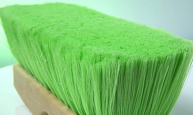 Guttermaster GM-214NP-8 Green 8 Inch Oblong Very Soft Flow Through Brush for Vehicles and Boats