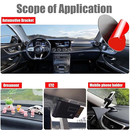 Round Double Sided Adhesive Pads, 36 PCS 2" Waterproof & Heat Resistant Dash Cam Mounting Tape, Strong Sticky Pads for Indoor and Out Door, Home Decoration, Car (Round 2'')