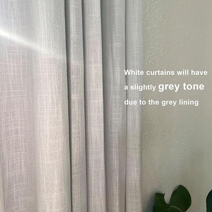 Vision Home White Pinch Pleated Full Blackout Curtains Thermal Insulated Window Curtains 72 inch for Living Room Bedroom Room Darkening Pinch Pleat Drapes with Hooks Back Tab 2 Panel 40" Wx72 L