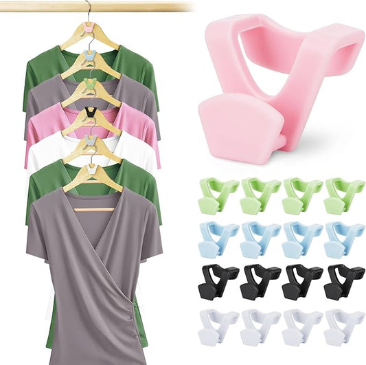 Smartor Closet Organizers and Storage, College Dorm Room Essentials, 60 Pack Clothes Hangers Connector Hooks Space Saving Hangers for College Students Girls Organization for Closet Space Saver