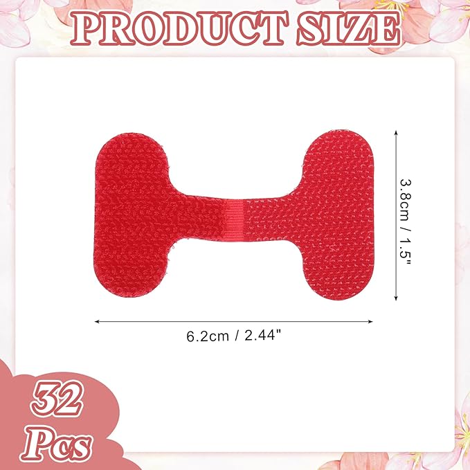 PATIKIL 2.4 x 1.5 Inch Cable Labels, 32 Pcs Electronic Cable Identification Tags Nylon Write on Wire Labels Oval Cord Tags Labeling for Electronics Management Organization, Red