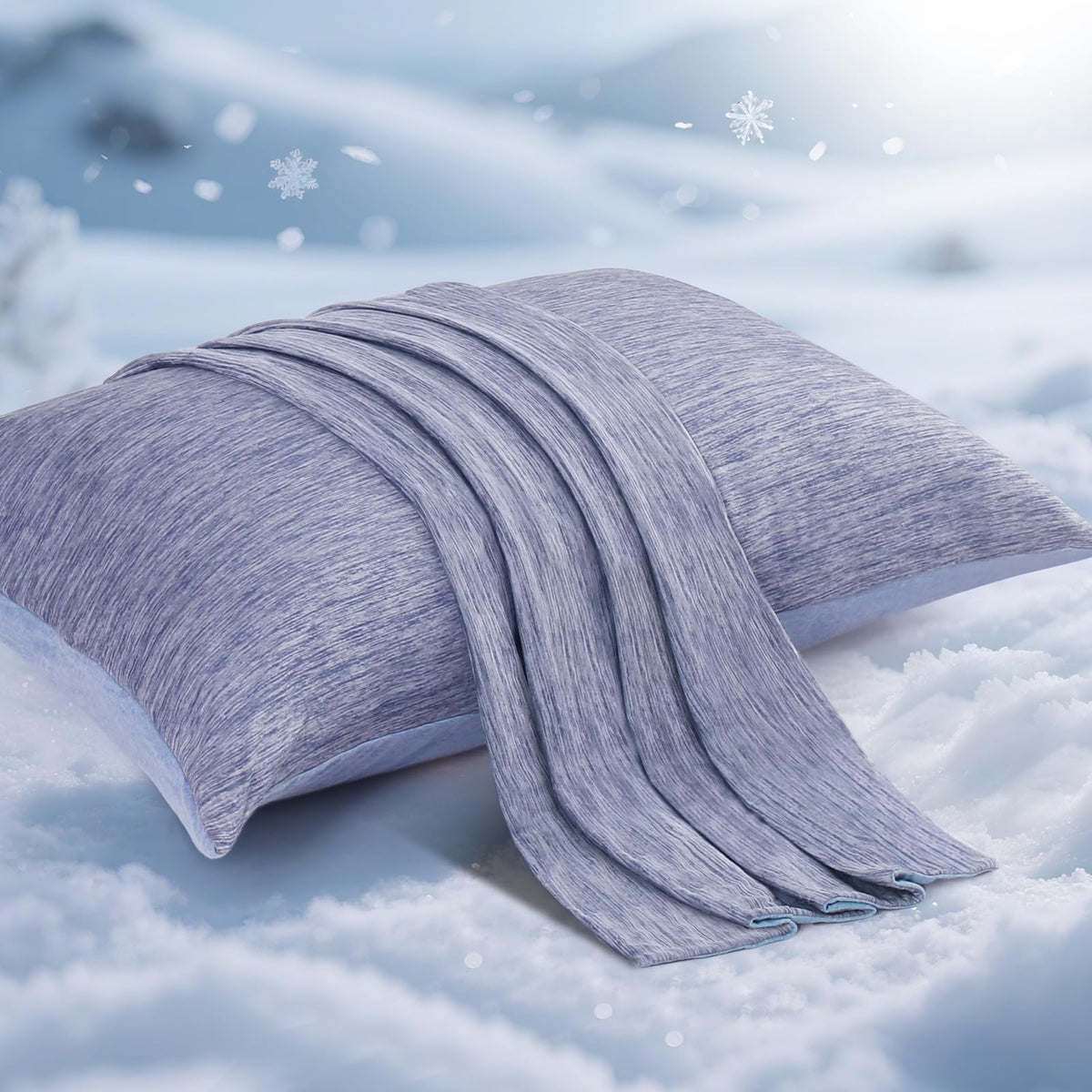 Elegear Cooling Pillow Cases for Hot Sleepers, Set of 2 - Image 1