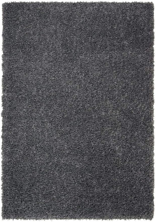 SAFAVIEH August Shag Collection Accent Rug - 2' x 5', Charcoal, Solid Design, Non-Shedding & Easy Care, 1.5-inch Thick Ideal for High Traffic Areas in Entryway, Living Room, Bedroom (AUG200H)