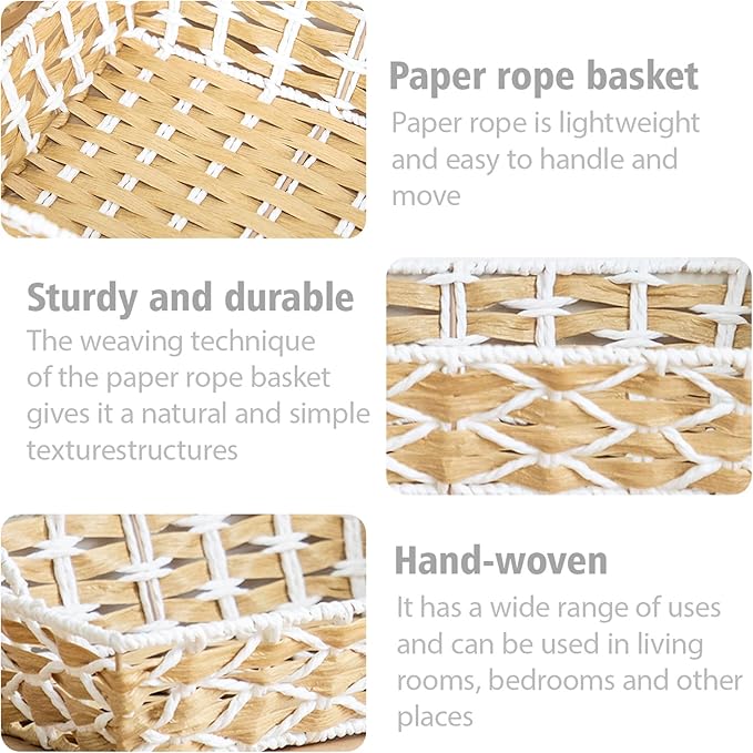Shelf Storage Basket for Pantry Organization and Storage External Handle Storage Basket 1-Pack