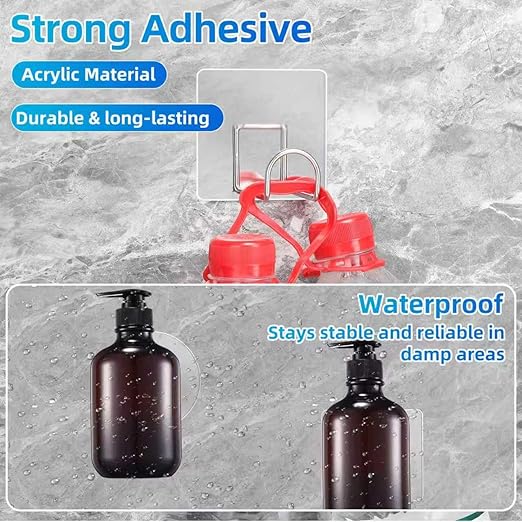 20PCS Heavy Duty Double Sided Adhesive Mounting Circle Tape- Waterproof,Strong Adhesion,Clear, High Strength,No Residue Removability for Hanging,Wall Mounting, Home Decor,Adhesive for Shower