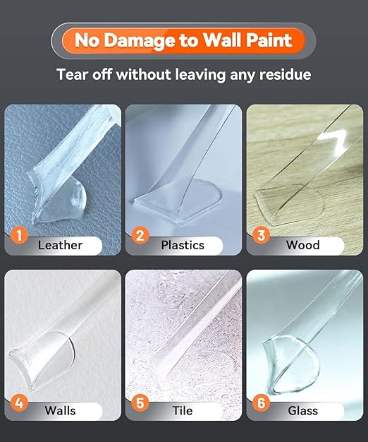 Extra Large Removable Mounting Putty, Strong Double Sided Glue Adhesive Dots No Residue, Clear Museum Sticky Tack for Picture Decor Craft,180 Pcs 0.6 x 1.38 in