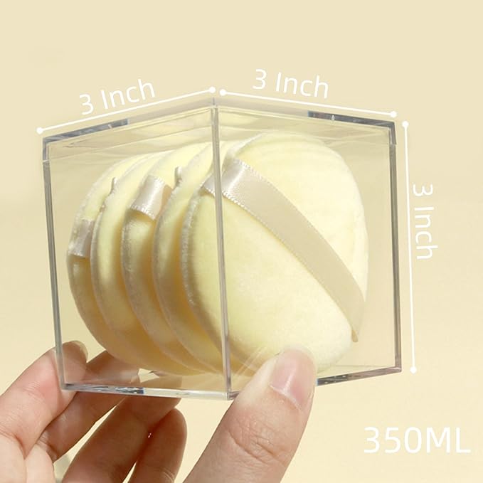 Acrylic Box 2 Packs Clear Square Cube Acrylic Display Boxes Multi-Purpose Storage Box Container Acrylic Decorative Boxes with Lids for Birthday Valentine's Day Party Favor Candy Pill and Tiny Jewelry