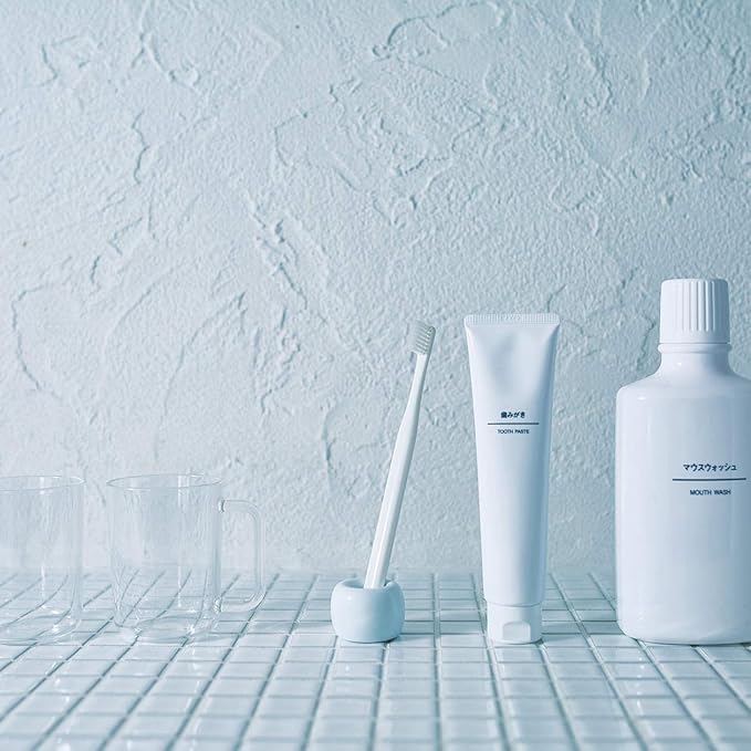 Muji White Porcelain Toothbrush Stand