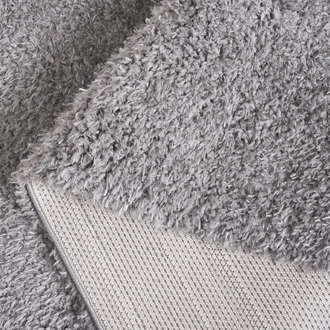SAFAVIEH Area Rug 8x10 - Lindsay Shag Collection - Large - Dark Grey, Non-Shedding & Easy Cleaning, Ultra Plush Thick Pile, Ideal for Living Room, Bedroom, Dining Space (LNS560G)