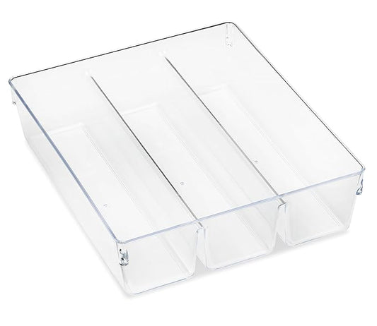 Whitmor 6789-7095 Clear 3-SECTION DRAWER ORGANIZER