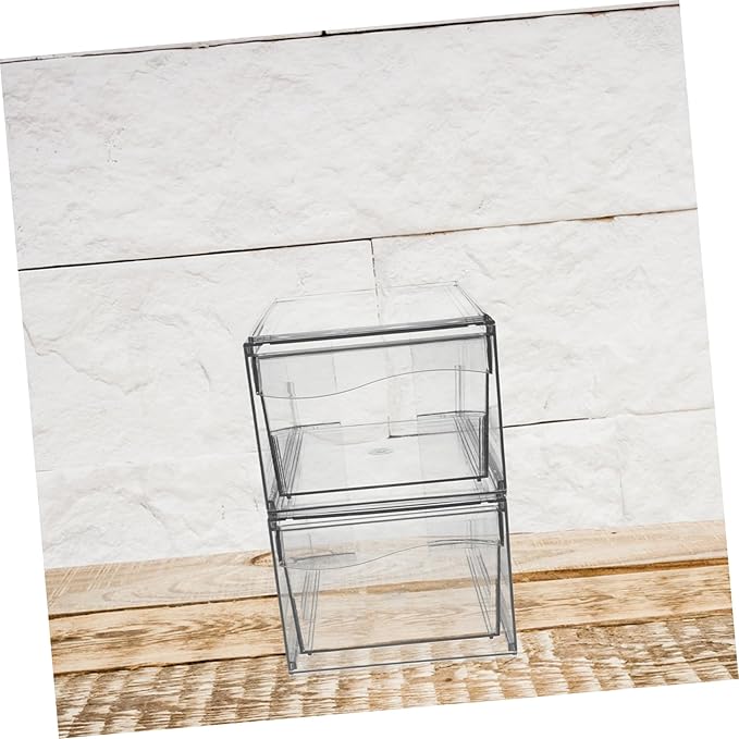 2pcs Detachable Acrylic Drawer Space-saving Makeup Organizer for Bathroom and Desktop Storage for Organizing Accessories and Essentials