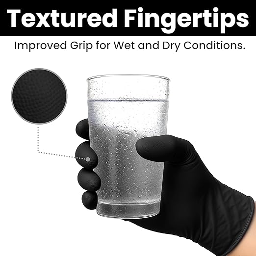 SAFEWAY USA Vinyl Disposable Gloves — Non-Latex and Powder Free, Heavy-Duty Protective and Multi-Purpose Gloves for Cleaning, Food Prep, Tattooing, Lab Works, Mechanics and More — (3000 pcs, X-Large)